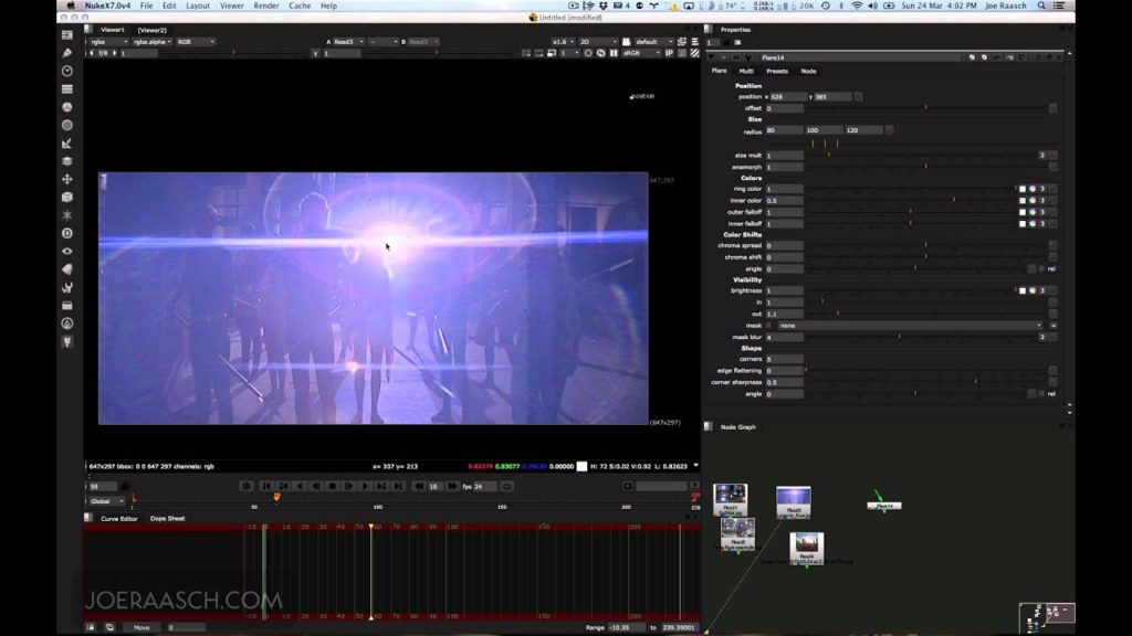 Creating Lens Flares In Nuke - Nuke Compositing Tutorials